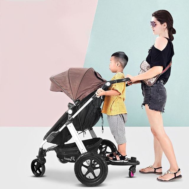 Wózek pomocniczy dwumiejscowy do wózków bliźniaczych i dla dwóch dzieci - Wianko - 5