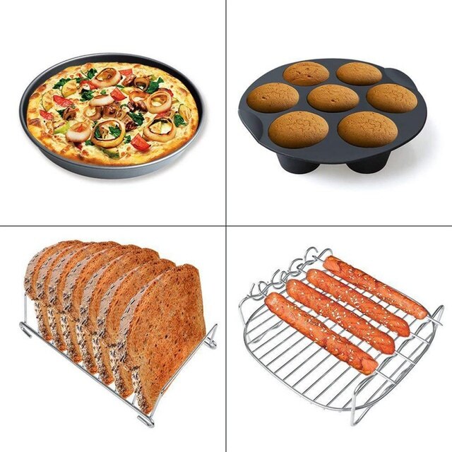 Foremka na babeczki non-stick Muffin forma do ciasta - taca 3.5-5.8L frytownic dodatki - Wianko - 10