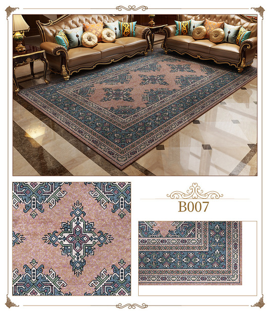 Dywan mata podłogowa VESCOVO turecki styl perski luksusowy - salon, sypialnia, Parlor, aksamitny dywan mat - Wianko - 16