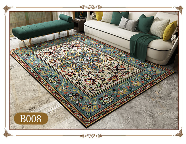 Dywan mata podłogowa VESCOVO turecki styl perski luksusowy - salon, sypialnia, Parlor, aksamitny dywan mat - Wianko - 17