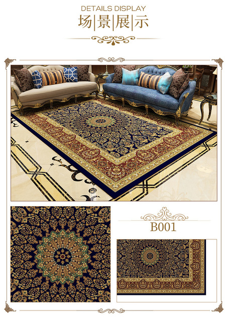 Dywan mata podłogowa VESCOVO turecki styl perski luksusowy - salon, sypialnia, Parlor, aksamitny dywan mat - Wianko - 10