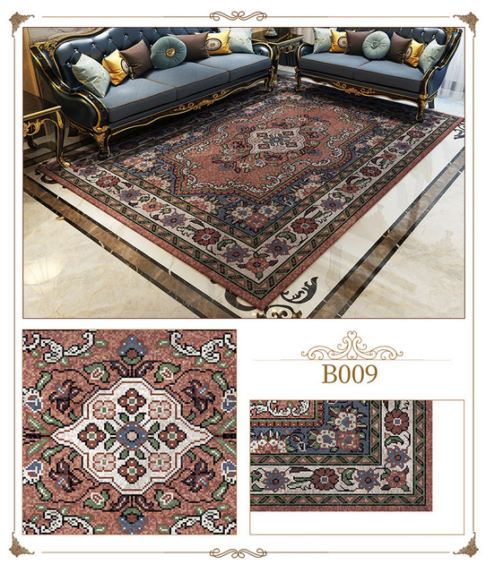 Dywan mata podłogowa VESCOVO turecki styl perski luksusowy - salon, sypialnia, Parlor, aksamitny dywan mat - Wianko - 18