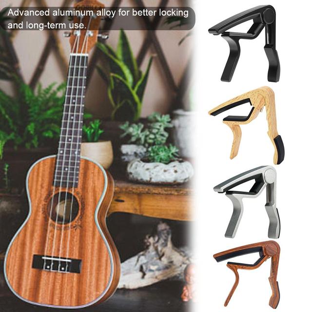 Klip do regulacji gitary - drewniany Brand New Capo 6. Idealny do gitar akustycznych, zarówno struny Capo, jak i elektryczne. Dostępny w 4 kolorach - Wianko - 2