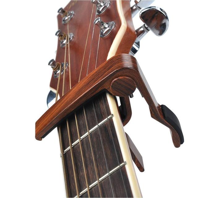 Klip do regulacji gitary - drewniany Brand New Capo 6. Idealny do gitar akustycznych, zarówno struny Capo, jak i elektryczne. Dostępny w 4 kolorach - Wianko - 6