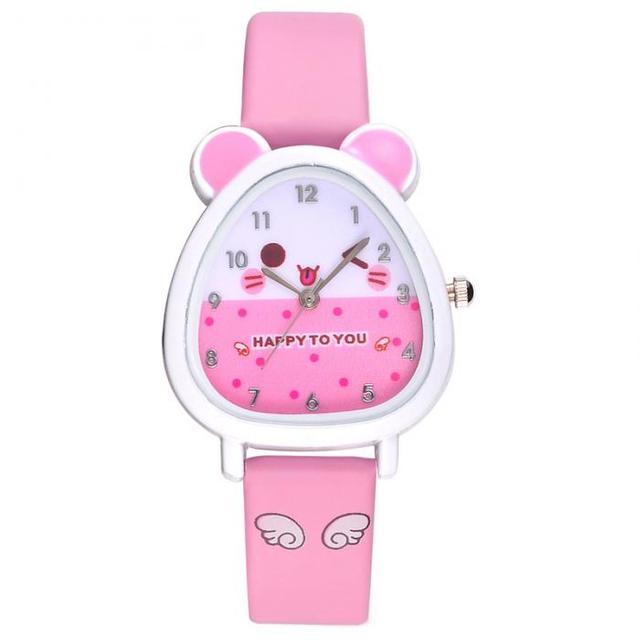 Kwarcowy cyfrowy zegarek dla dzieci w kształcie chomika z paskiem z PU skóry - Wianko - 12