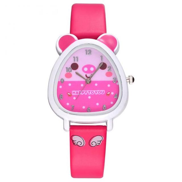 Kwarcowy cyfrowy zegarek dla dzieci w kształcie chomika z paskiem z PU skóry - Wianko - 13