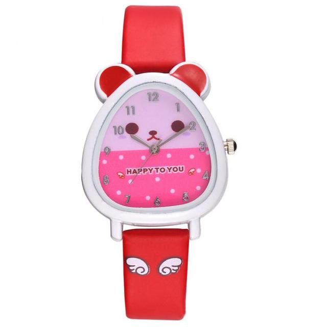 Kwarcowy cyfrowy zegarek dla dzieci w kształcie chomika z paskiem z PU skóry - Wianko - 11