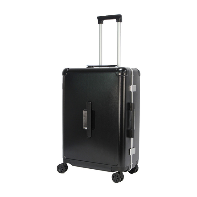 Czarny bagaż podróżny średniego rozmiaru z bocznym uchwytem G566-465620 - Wianko - 2