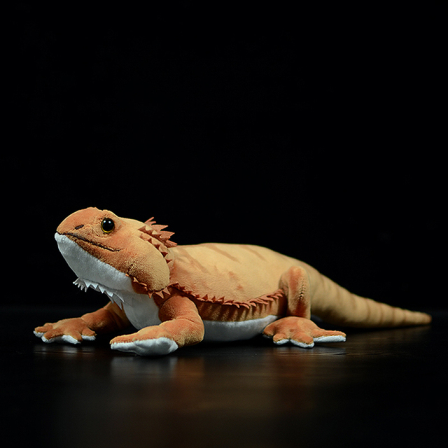 Pogona Vitticeps - Realistyczna Replika Wypchana pluszowa Iguana o długości 46cm - Wianko - 1