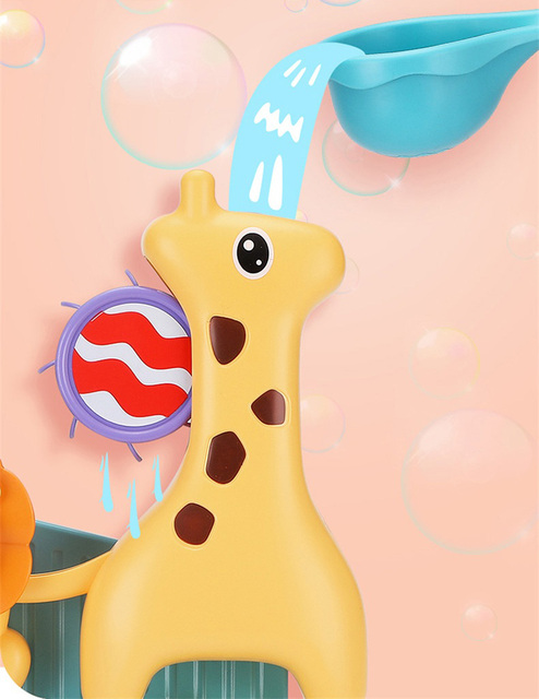 Zabawki kąpielowe dla niemowląt i dzieci 2-4 lata Montessori żyrafa - Wianko - 4