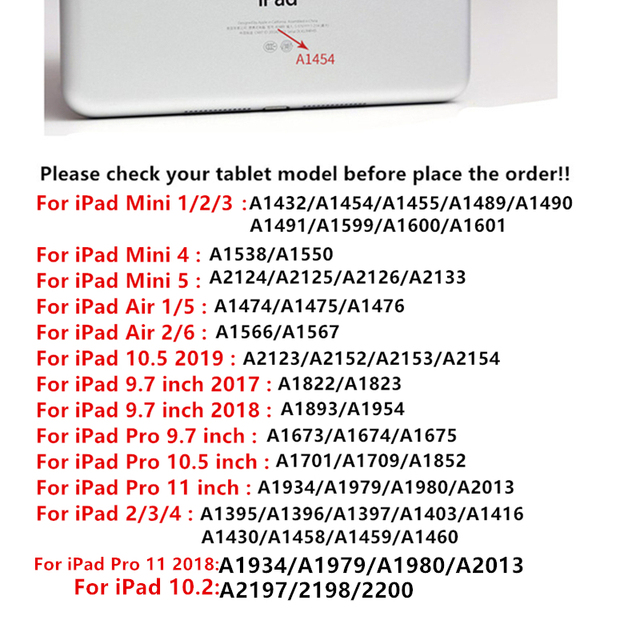 Obudowa TPU dla iPada Pro 11 2020/2018, iPad 10.5/9.7 2017/2018, 10.2 2019, iPad Mini 1-5, iPad Air 1-2 - Wianko - 1