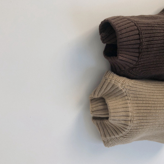 Koreański Dziergany Sweter Bez Rękawów dla Dzieci w Jesienno-Zimowych Kolorach - Wianko - 7