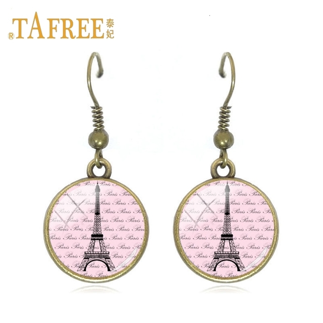 Kolczyki wiszące TAFREE z motywem wieży Eiffla i krajobrazem Paryża dla eleganckich kobiet - EF26 - Wianko - 7