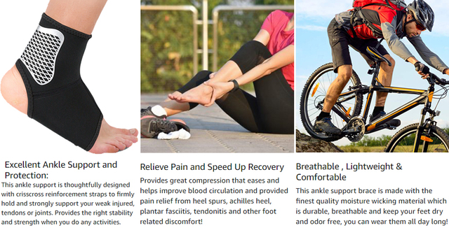 Elastyczne sportowe wsparcie kostki - bandaż męski i damski, ochrona stawu, bieganie, koszykówka, fitness - Wianko - 3