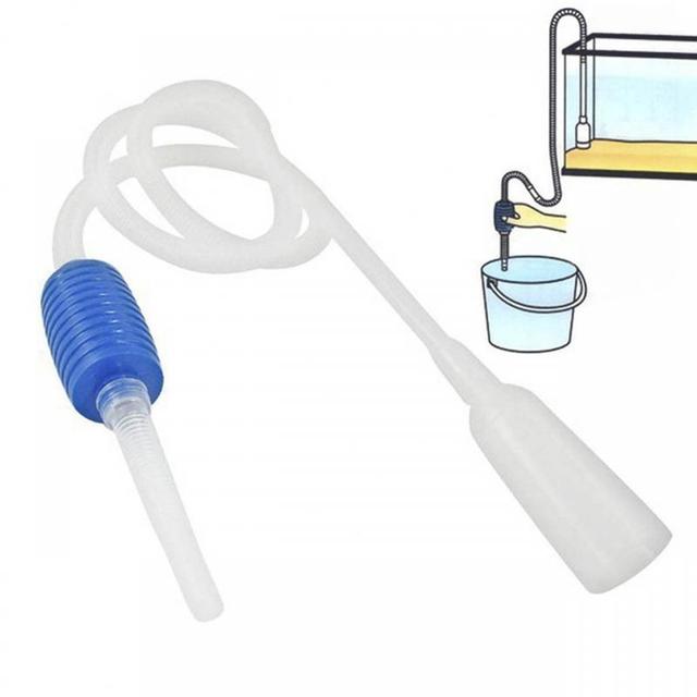 Pompa próżniowa do czyszczenia akwarium - narzędzie syfonowe do odkurzania żwiru i filtracji wody - Wianko - 3