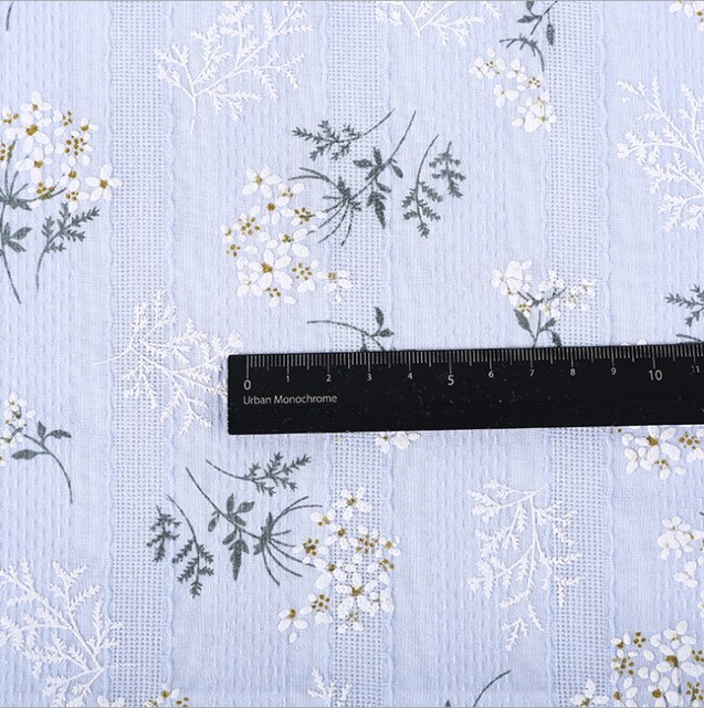 Materiałowy nadruk kwiatowy haft czystej bawełny na koszulkę sukienkę dziecięcą - 100cm x 140cm - Wianko - 14