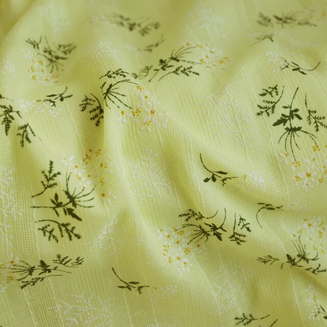 Materiałowy nadruk kwiatowy haft czystej bawełny na koszulkę sukienkę dziecięcą - 100cm x 140cm - Wianko - 27