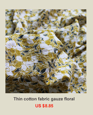 Materiałowy nadruk kwiatowy haft czystej bawełny na koszulkę sukienkę dziecięcą - 100cm x 140cm - Wianko - 33