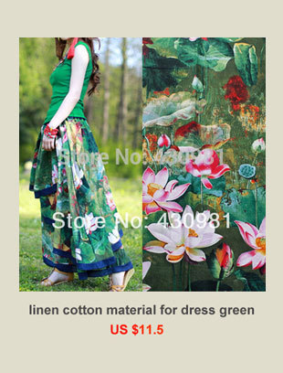 Materiałowy nadruk kwiatowy haft czystej bawełny na koszulkę sukienkę dziecięcą - 100cm x 140cm - Wianko - 45
