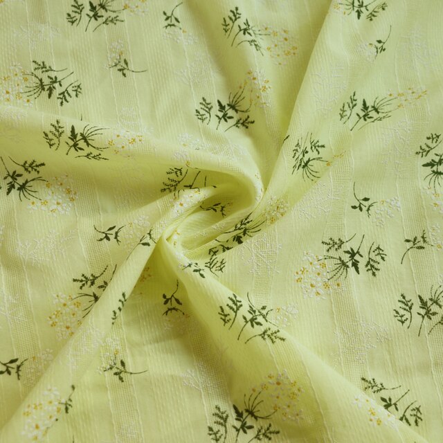 Materiałowy nadruk kwiatowy haft czystej bawełny na koszulkę sukienkę dziecięcą - 100cm x 140cm - Wianko - 26