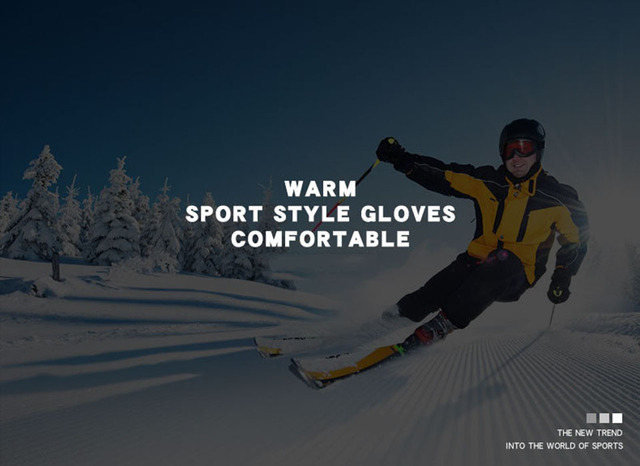 Rękawice narciarskie GOBYGO odporność na zimno damskie/męskie wodoodporne utrzymujące ciepło, aksamitne antypoślizgowe wiatroodporne do jazdy na nartach - Wianko - 2
