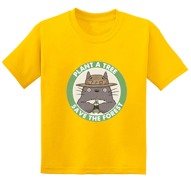 Koszulka dla dzieci Anime Miyazaki Hayao Mój sąsiad Totoro z krótkim rękawem - śmieszne wzory T-shirt dla chłopców i dziewcząt - Wianko - 19