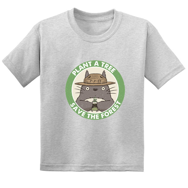 Koszulka dla dzieci Anime Miyazaki Hayao Mój sąsiad Totoro z krótkim rękawem - śmieszne wzory T-shirt dla chłopców i dziewcząt - Wianko - 20