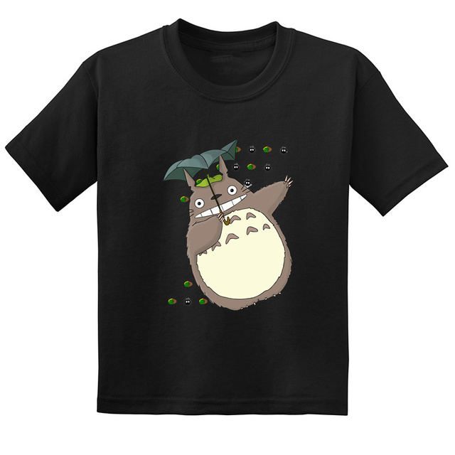 Koszulka dla dzieci Anime Miyazaki Hayao Mój sąsiad Totoro z krótkim rękawem - śmieszne wzory T-shirt dla chłopców i dziewcząt - Wianko - 10