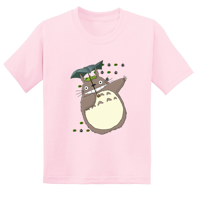 Koszulka dla dzieci Anime Miyazaki Hayao Mój sąsiad Totoro z krótkim rękawem - śmieszne wzory T-shirt dla chłopców i dziewcząt - Wianko - 15