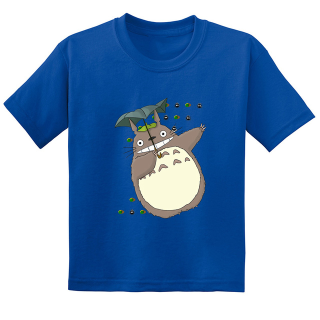 Koszulka dla dzieci Anime Miyazaki Hayao Mój sąsiad Totoro z krótkim rękawem - śmieszne wzory T-shirt dla chłopców i dziewcząt - Wianko - 11
