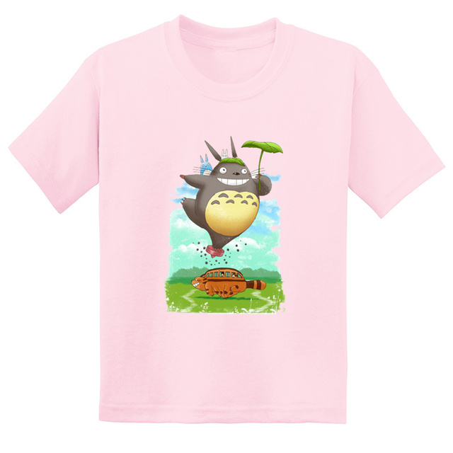 Koszulka dla dzieci Anime Miyazaki Hayao Mój sąsiad Totoro z krótkim rękawem - śmieszne wzory T-shirt dla chłopców i dziewcząt - Wianko - 9