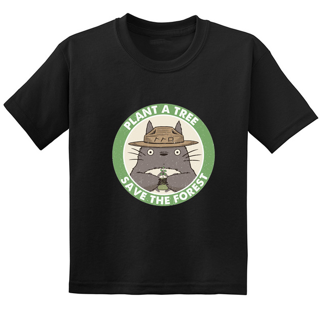 Koszulka dla dzieci Anime Miyazaki Hayao Mój sąsiad Totoro z krótkim rękawem - śmieszne wzory T-shirt dla chłopców i dziewcząt - Wianko - 16