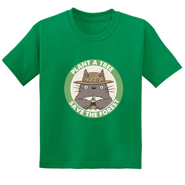 Koszulka dla dzieci Anime Miyazaki Hayao Mój sąsiad Totoro z krótkim rękawem - śmieszne wzory T-shirt dla chłopców i dziewcząt - Wianko - 18