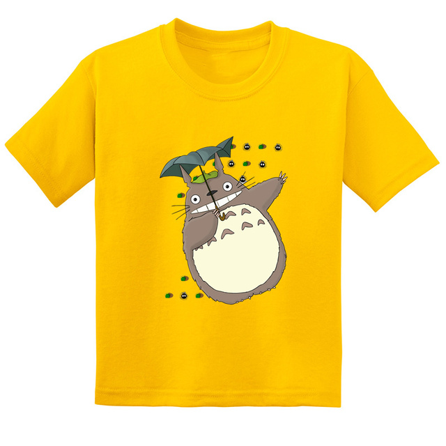 Koszulka dla dzieci Anime Miyazaki Hayao Mój sąsiad Totoro z krótkim rękawem - śmieszne wzory T-shirt dla chłopców i dziewcząt - Wianko - 13