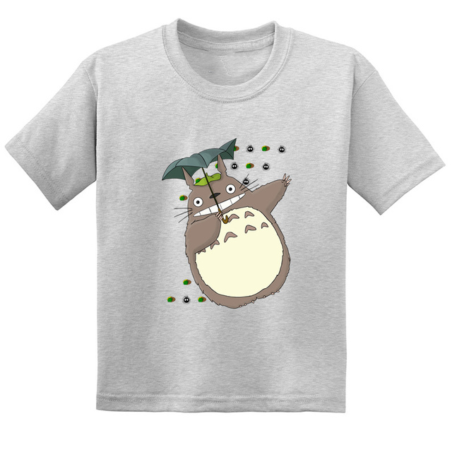 Koszulka dla dzieci Anime Miyazaki Hayao Mój sąsiad Totoro z krótkim rękawem - śmieszne wzory T-shirt dla chłopców i dziewcząt - Wianko - 14