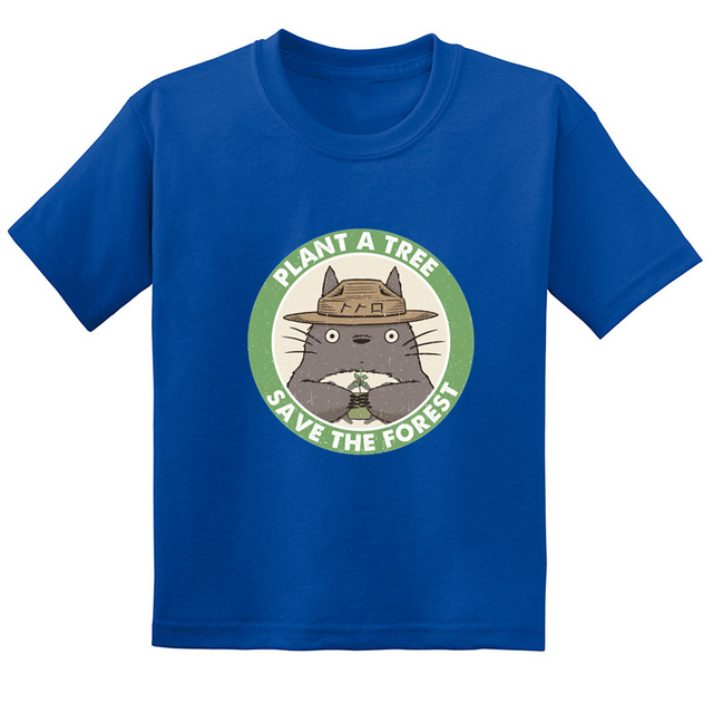 Koszulka dla dzieci Anime Miyazaki Hayao Mój sąsiad Totoro z krótkim rękawem - śmieszne wzory T-shirt dla chłopców i dziewcząt - Wianko - 17