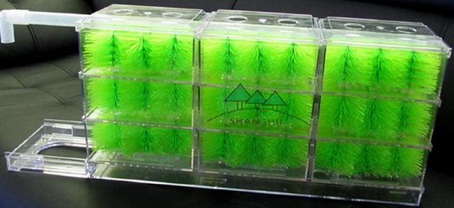 Filtry akwarium koi Fish Tank - 10szt. szczotek filtrujących ze stali nierdzewnej 304, o długości 30/40/50cm - skimmer do czyszczenia dna - Wianko - 23