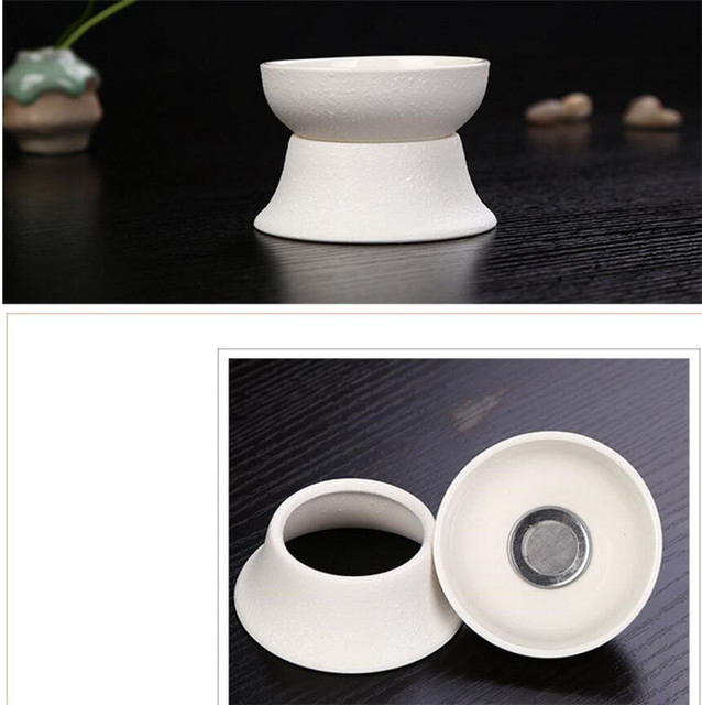 Zestaw ceramicznych naczyń do herbaty - 10 sztuk, ręcznie malowana porcelana, chiński styl, ceremonia picia herbaty - Wianko - 9