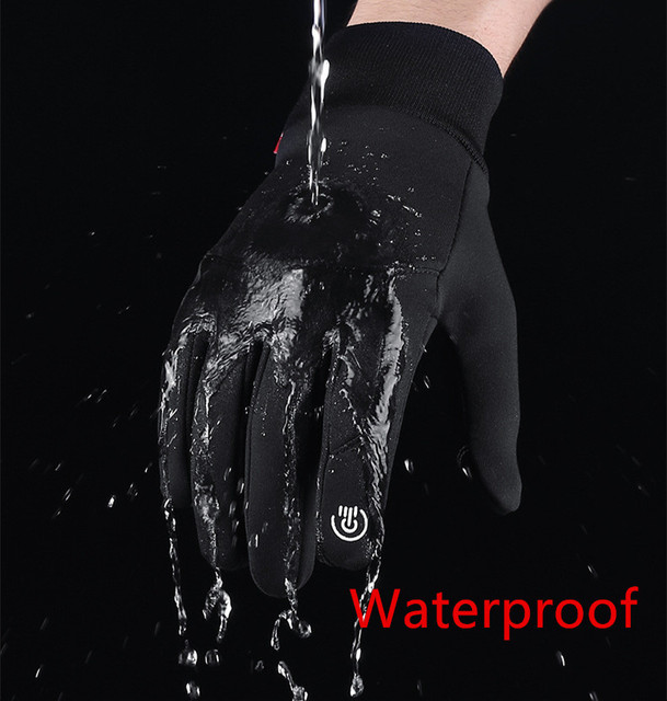 Męskie rękawiczki narciarskie wodoodporne, wiatroszczelne, antypoślizgowe z ekranem dotykowym - Wianko - 7
