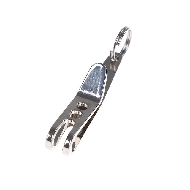 Quicklink EDC - Metalowy karabińczyk z zawieszeniem na klucze - Zewnętrzne narzędzie - 5 sztuk - Stal nierdzewna (38*7*1mm) - Wianko - 1