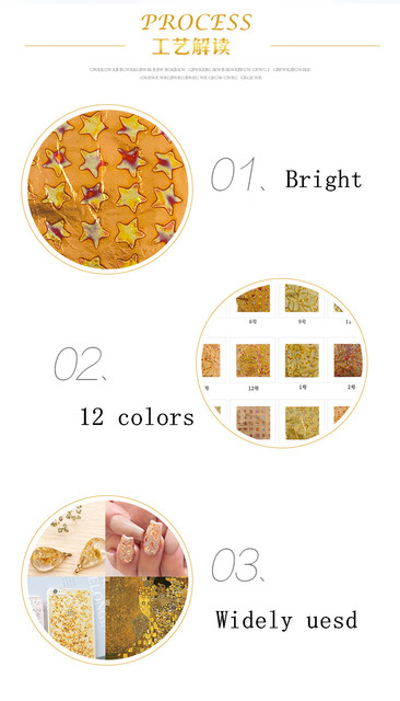 Kolorowa, różnobarwna, złota folia do złocenia papieru typu kraft - 25 sztuk/broszura dekoracyjna, 14x14 cm, imitacja złota liść - Wianko - 18