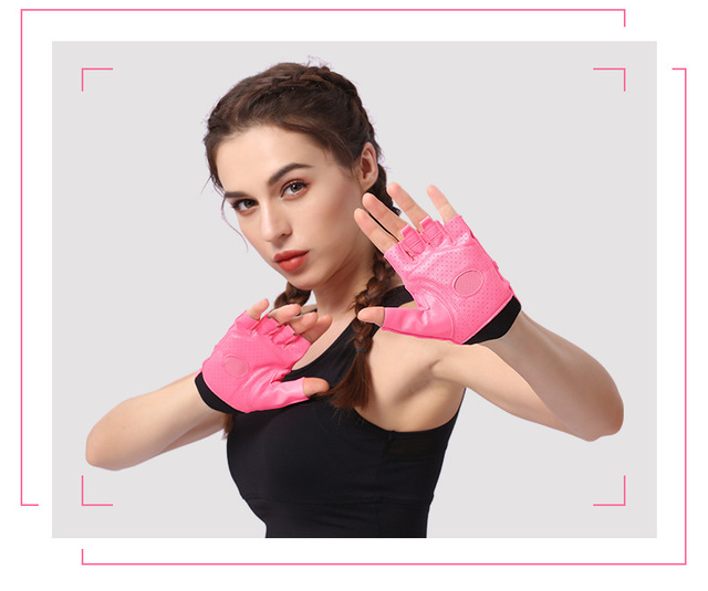 Rękawice do fitnessu Boodun dla kobiet - pół palca, oddychające, idealne na ćwiczenia, jogę i podnoszenie ciężarów - Wianko - 11