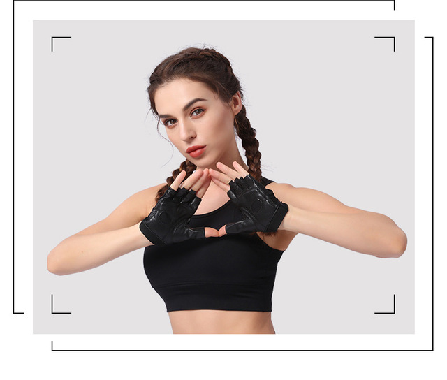 Rękawice do fitnessu Boodun dla kobiet - pół palca, oddychające, idealne na ćwiczenia, jogę i podnoszenie ciężarów - Wianko - 14