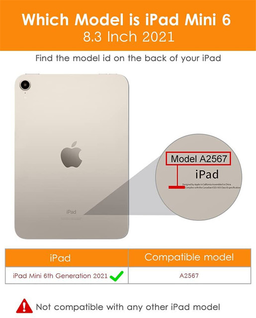 Pokrowiec ochronny TPU na iPada Mini 6 8.3 cala 2021 - miękki i lekki - Wianko - 1