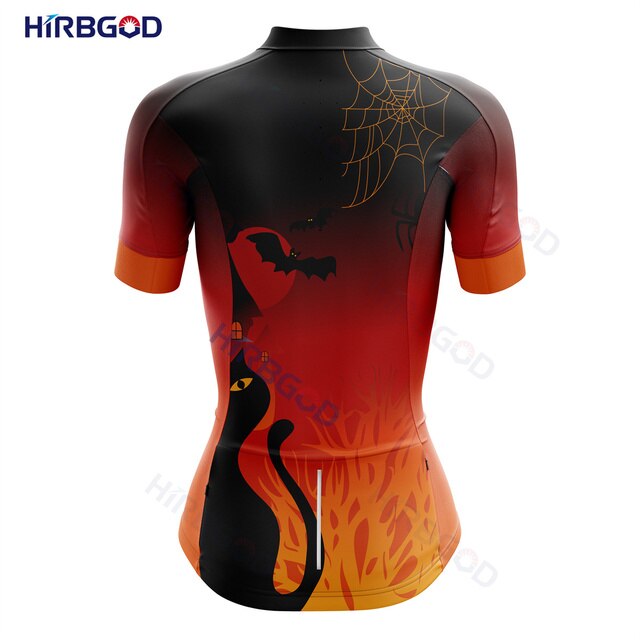 Koszulka rowerowa damska HIRBGOD z krótkim rękawem Pro MTB Bike lato - Wianko - 14