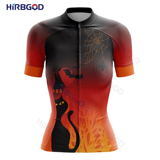 Koszulka rowerowa damska HIRBGOD z krótkim rękawem Pro MTB Bike lato - Wianko - 13