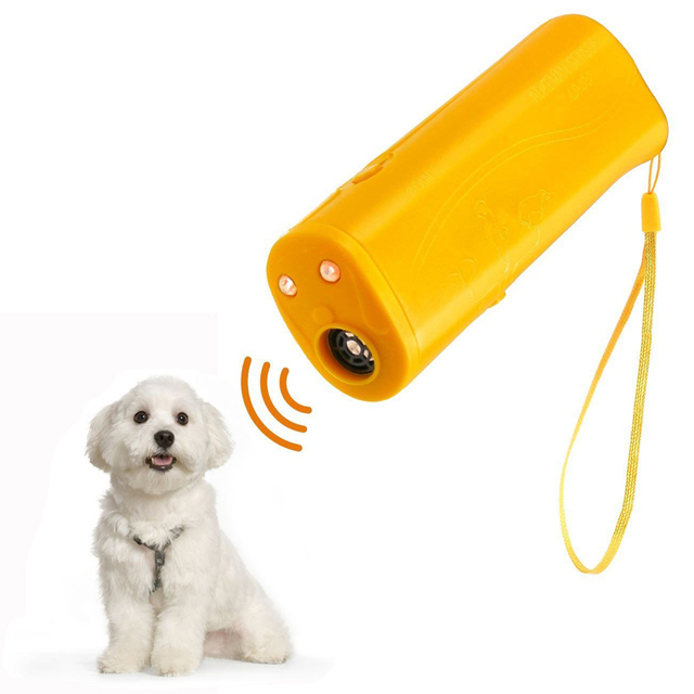 Ultradźwiękowy odstraszacz kontroli i szkolenia psów 3w1 Stop Bark – zatrzymuje szczekanie i kontroluje zachowanie zwierząt - Wianko - 3