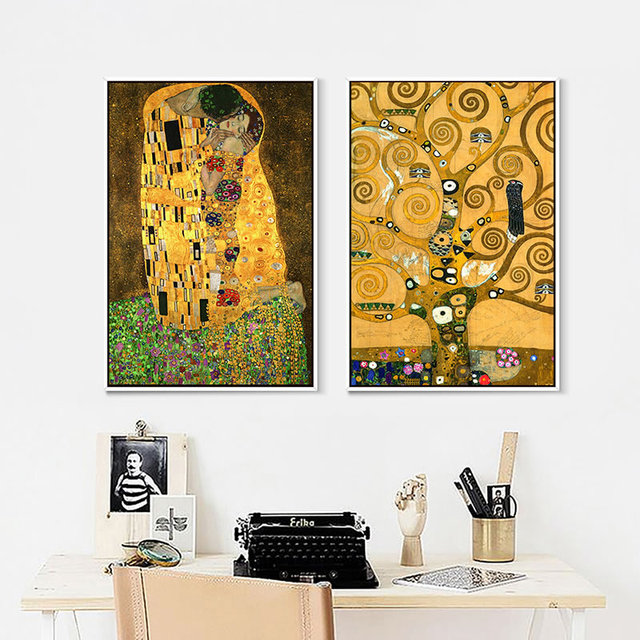 Obraz Gustava Klimta Drzewo życia - malarstwo na płótnie do salonu - Wianko - 3