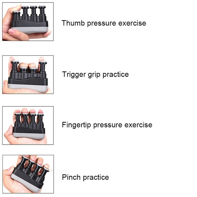 Profesjonalny średnio napięty Grip Power Trainer do ćwiczenia palców - gitara ręczny przyrząd - Bass Piano - Wianko - 3