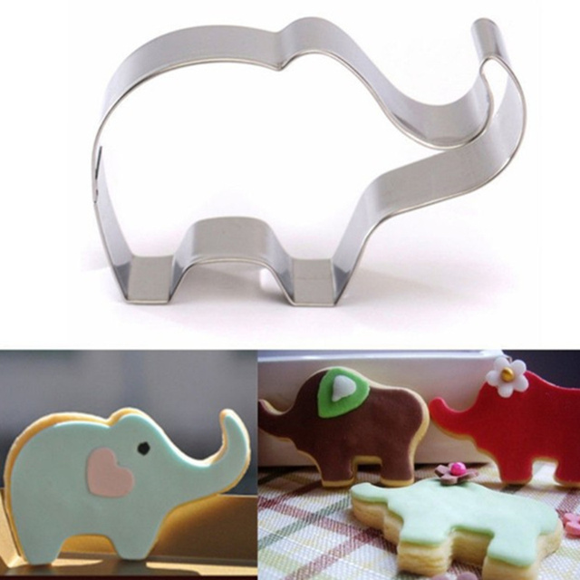 Foremka do ciastek w kształcie słonia do dekoracji ciast, herbatników i wyrobów z czekolady - 1 sztuka - Wianko - 1